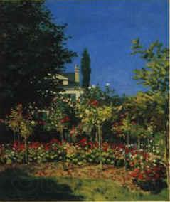 Claude Monet Flowering Garden Norge oil painting art